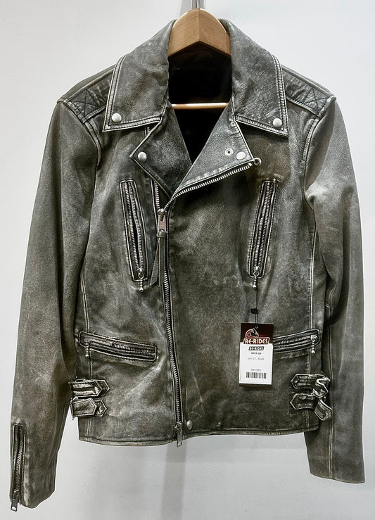 ALL SAINTS Fashion Moto Leather JACKET, XS