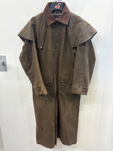 AUSTRALIAN OUTBACK Vintage Duster Waxed Cotton COAT, MED