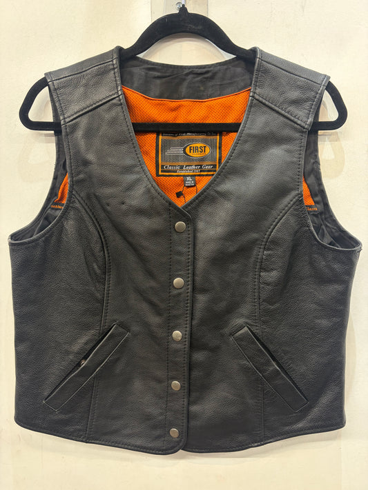FIRST CLASSICS Riding Leather VEST, XL