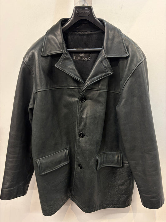 Fur Town Short Trench Leather JACKET, LRG