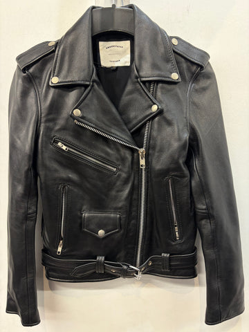 UNDERSTATED Riding Leather JACKET, SM