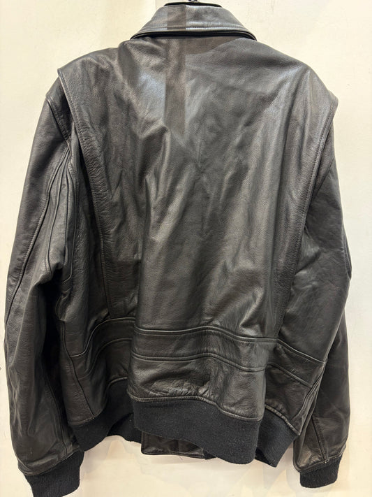 San Diego Leather Jacket Factory SWO Navy  Leather JACKET, LRG