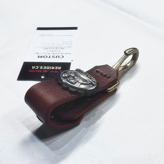 CUSTOM Handmade Key Clip Leather ACCESSORY, LRG