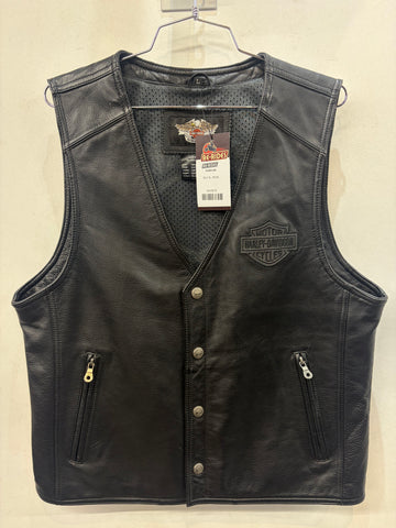 HARLEY DAVIDSON Riding Leather VEST, LRG