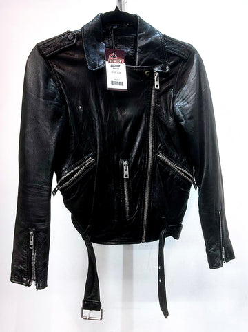 ALL SAINTS Balfern Biker Leather JACKET, MED