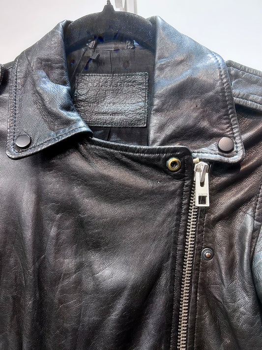 ALL SAINTS Balfern Biker Leather JACKET, MED