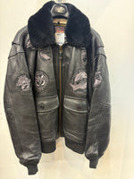 SCHOTT Military-Style Flight Leather JACKET, XL