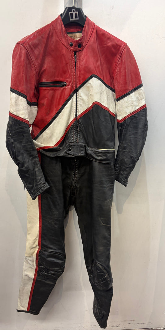 WOLFF Two Piece Leather RACE SUIT, MED