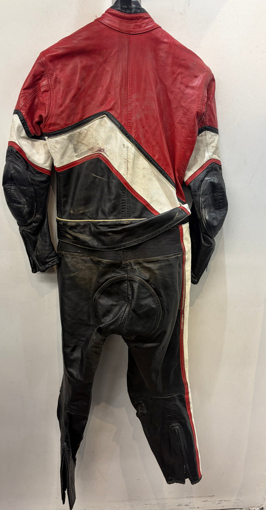 WOLFF Two Piece Leather RACE SUIT, MED