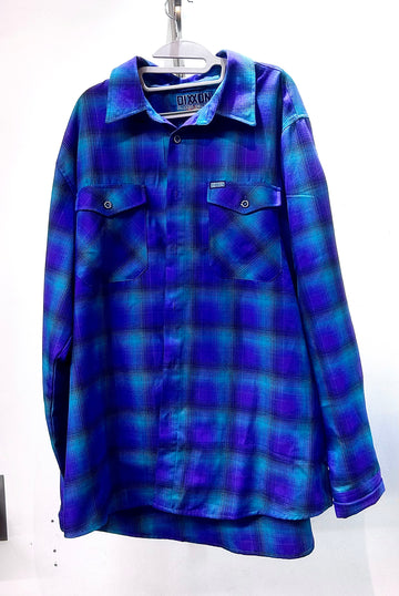 DIXXON Longsleeve Button Up Textile SHIRT, XXL