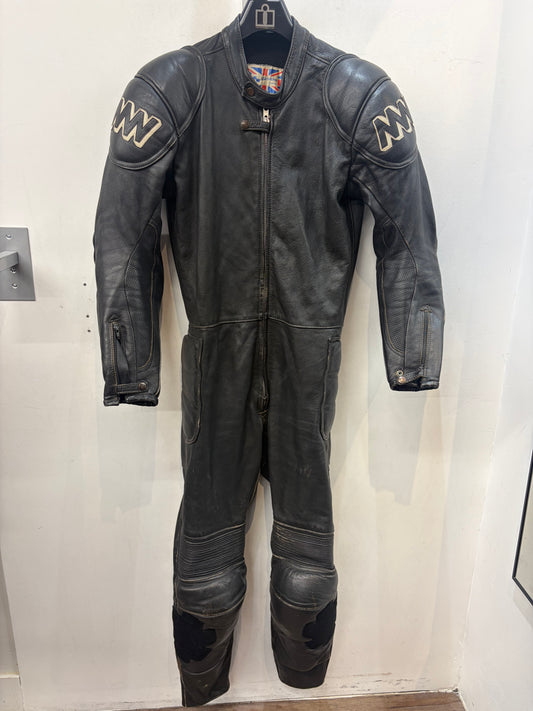 MKLEATHERS LONDON One Piece Leather RACE SUIT, MED