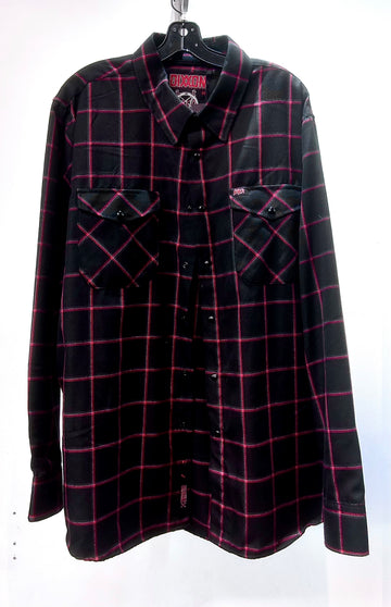 DIXXON Longsleeve Button Up Textile SHIRT, XXL