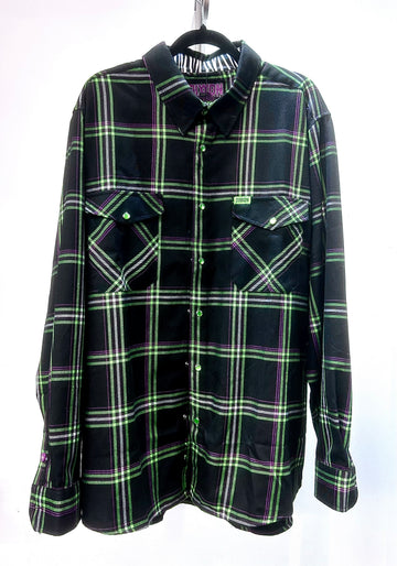 DIXXON Longsleeve Button Up Textile SHIRT, XXL
