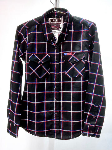 DIXXON Longsleeve Button Up Textile SHIRT, SM