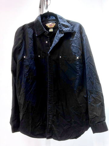 HARLEY DAVIDSON Long Sleeve Button Up  SHIRT, LRG