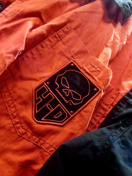 HARLEY DAVIDSON Short Sleeve Button Up  SHIRT, XL