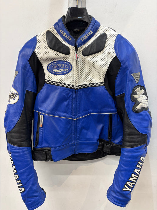 YAMAHA Two Piece Perforated Leather RACE SUIT, SM
