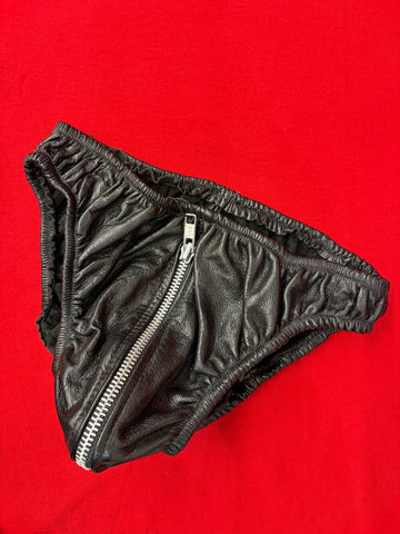 MACK'S LEATHERS Cod piece thong Leather FETISH, LRG