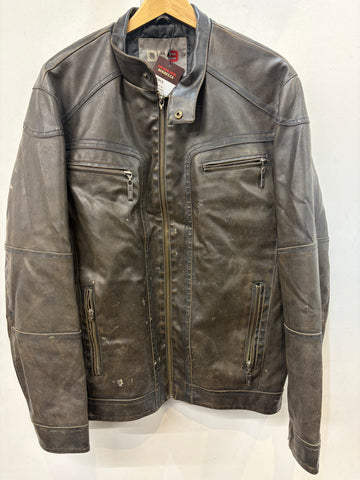 DH3 Cafe Racer Leather JACKET, MED