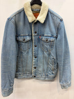 LEVI'S Sherpa-Lined Denim JACKET, SM