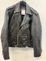 RIVER ROAD Biker Classic Leather JACKET, LRG