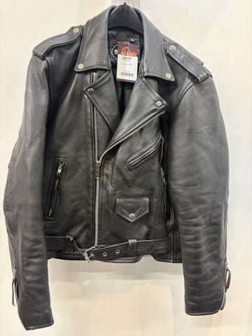 RIVER ROAD Biker Classic Leather JACKET, LRG