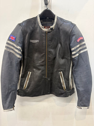 TRIUMPH Triple Win / Racing News Leather JACKET, LRG