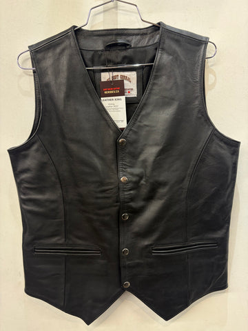 LEATHER KING Riding Leather VEST, SM