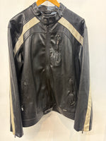 M MOTO Cafe Racer Vegan Leather JACKET, XL