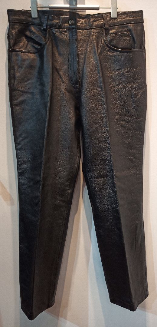 XELEMENT 5 Pocket Jean Leather PANTS, 38
