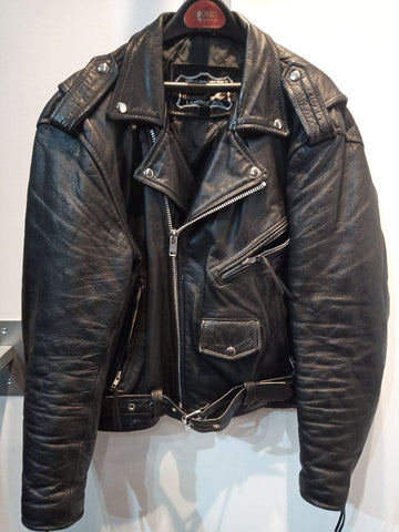 FIRST Biker Classic Leather JACKET, MED