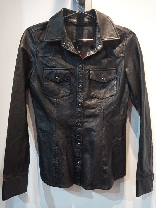 GUESS Western Leather SHIRT, XXS