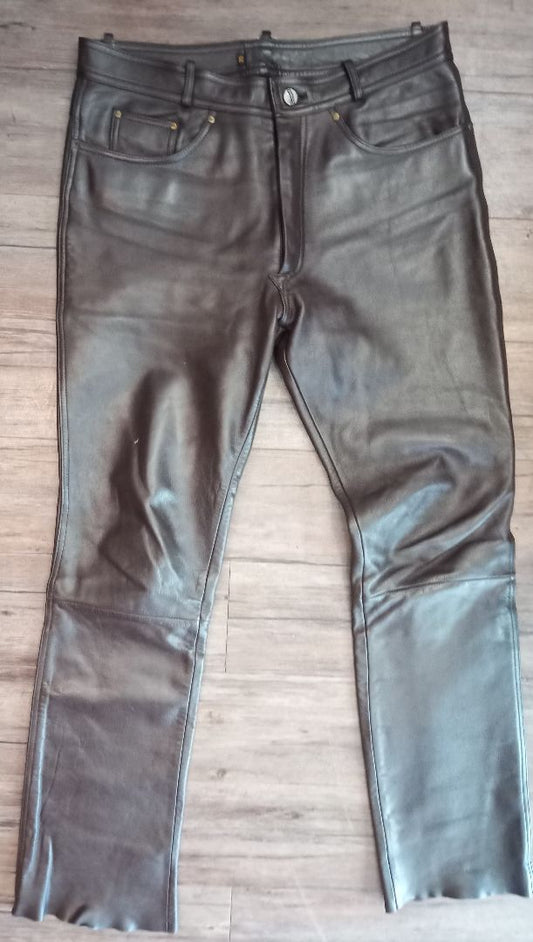 IXS 5 Pocket Jean Leather PANTS, 34