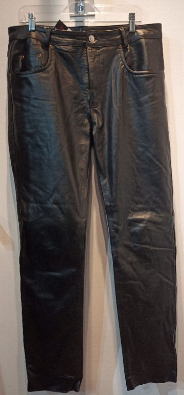 BOCKLE 5 Pocket Jean Leathert PANTS, 36