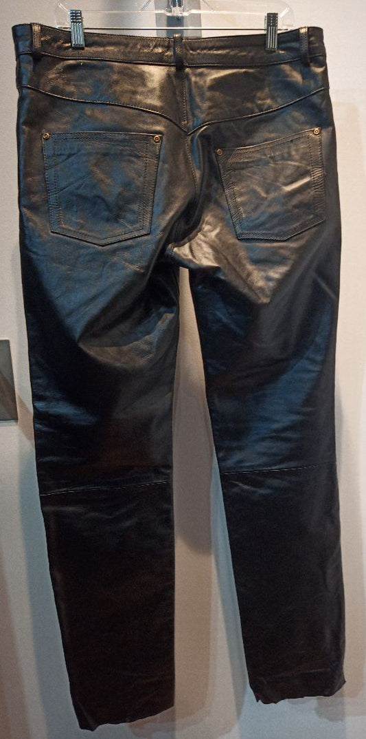 BOCKLE 5 Pocket Jean Leathert PANTS, 36