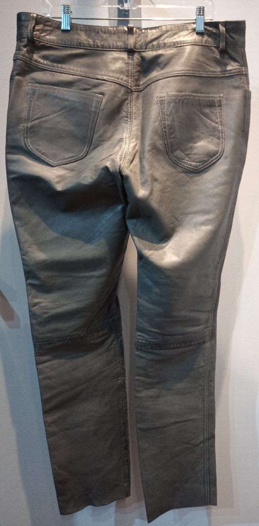 BOCKLE 5 Pocket Jean Leather PANTS, 36