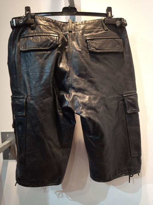 UNBRANDED Cargo Leather SHORTS, 38