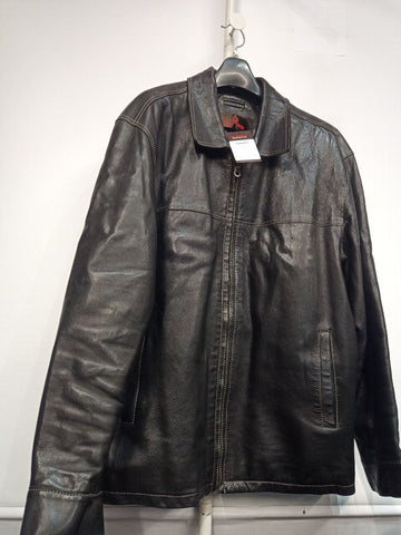 DANIER Car Coat Leather COAT, XXL