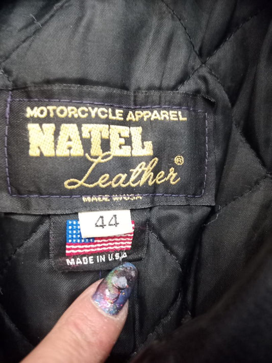NATEL LEATHERS Cafe Racer Leather JACKET, LRG