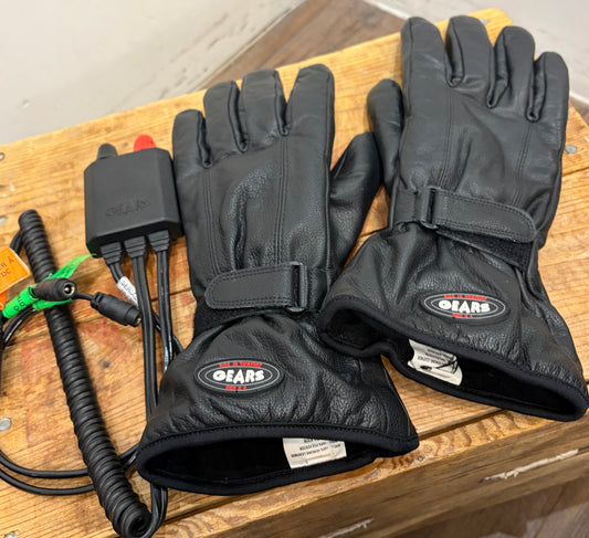 GEARS Heated Gauntlet Leather GLOVES, LRG