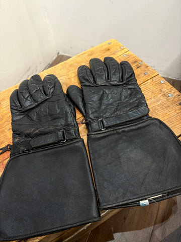UNBRANDED Short Gauntlet Leather GLOVES, MED