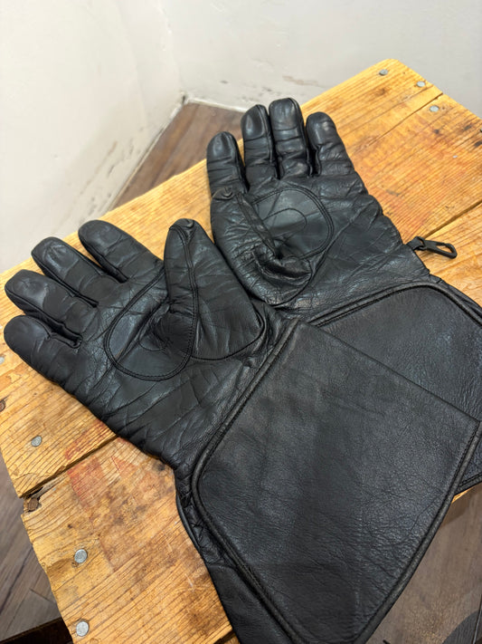 UNBRANDED Short Gauntlet Leather GLOVES, MED