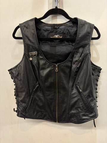 HARLEY DAVIDSON Fashion Leather VEST, XL
