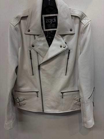 ZAIDI Fashion Moto Leather JACKET, MED