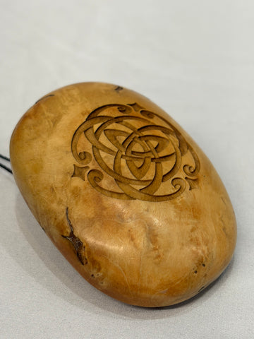 MARC CHENOLL DESIGN Belt Buckle Wood ACCESSORY, MED