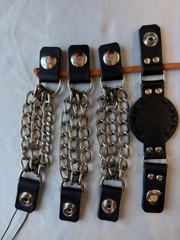 MARC CHENOLL DESIGN Vest Extender Leather ACCESSORY, 6"