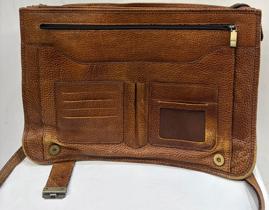 BEHPOOSHANLEATHERS Vintage Messenger Laptop Leather ACCESSORY