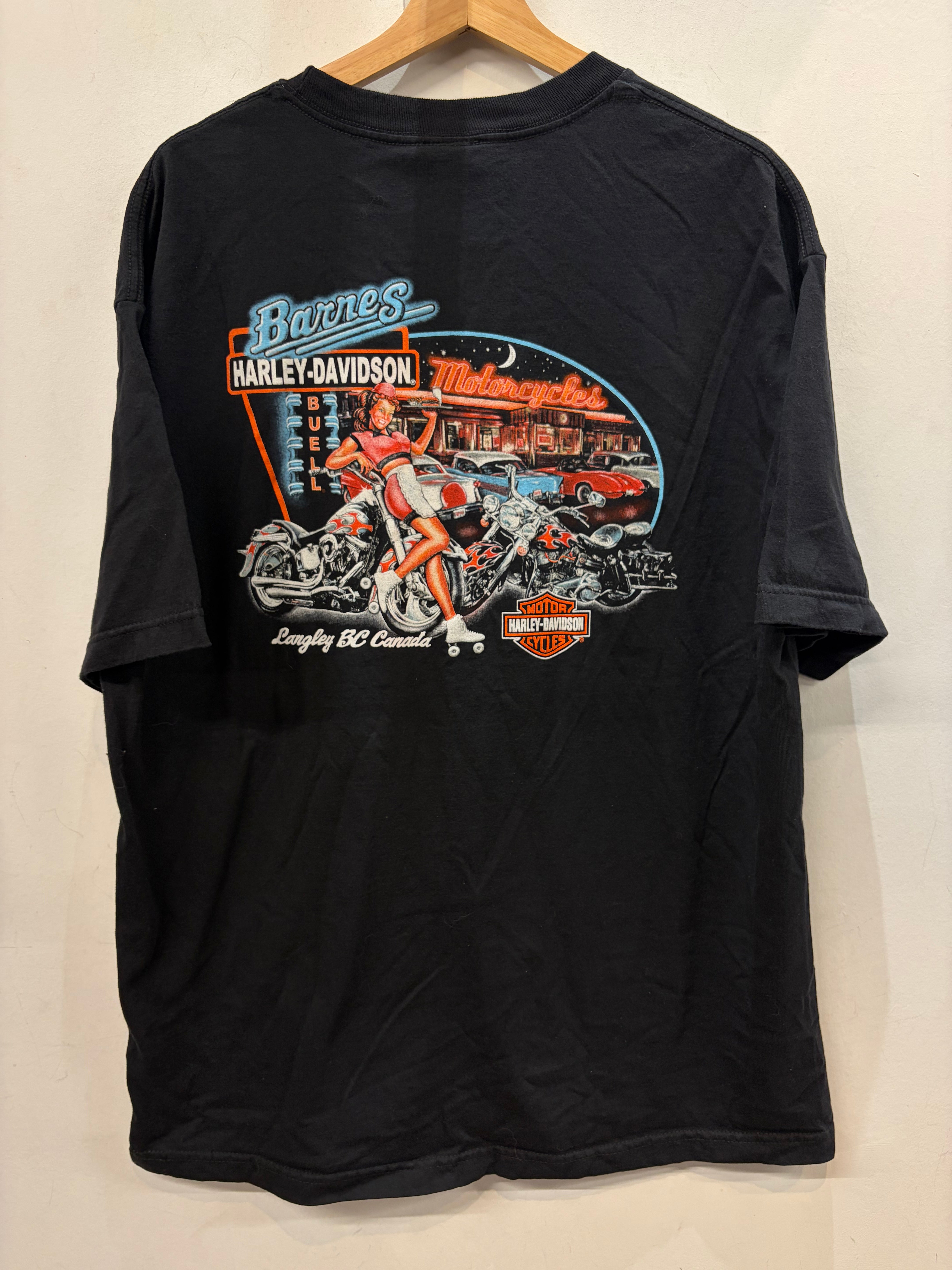 Harley-Davidson & Barnes Tシャツ　単丈 HARLEY DAVIDSON T Shirt Textile SHIRT, XL – Re-Rides Moto Gear