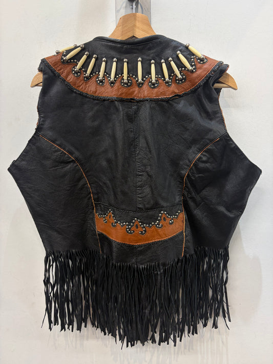 GENUINE LEATHER Fashion Leather VEST, LRG