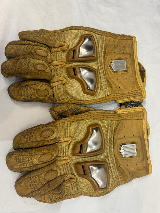 ICON Retrograde Leather GLOVES, MED